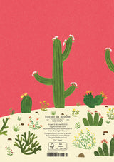 Roger la Borde Cactus Grove Greeting card featuring artwork by Lara Hawthorne