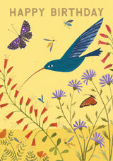 Roger la Borde Hummingbird Greeting card featuring artwork by Lara Hawthorne