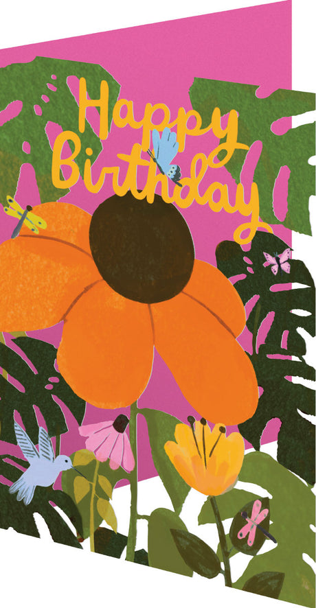 Roger la Borde Sunday Morning Lasercut card featuring artwork by Aura Lewis