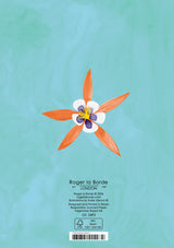 Roger la Borde Floral Supernova Greeting card featuring artwork by Katie Vernon