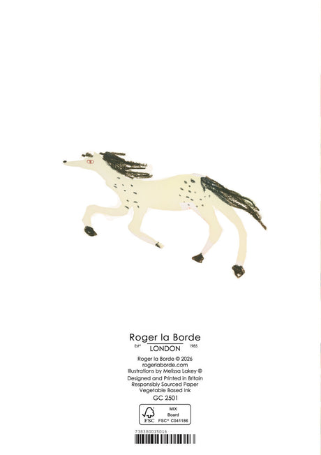 Roger la Borde Desert Moon Greeting card featuring artwork by Melissa Lakey