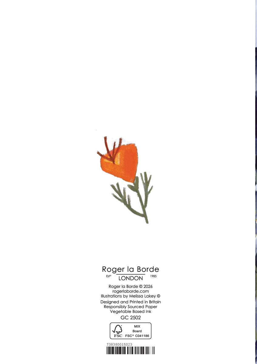 Roger la Borde Desert Moon Greeting card featuring artwork by Melissa Lakey