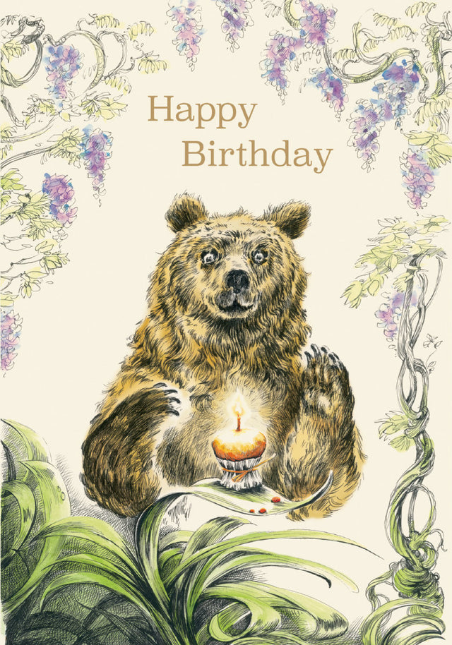 Roger la Borde Flying Bear Petite Card featuring artwork by Elise Hurst