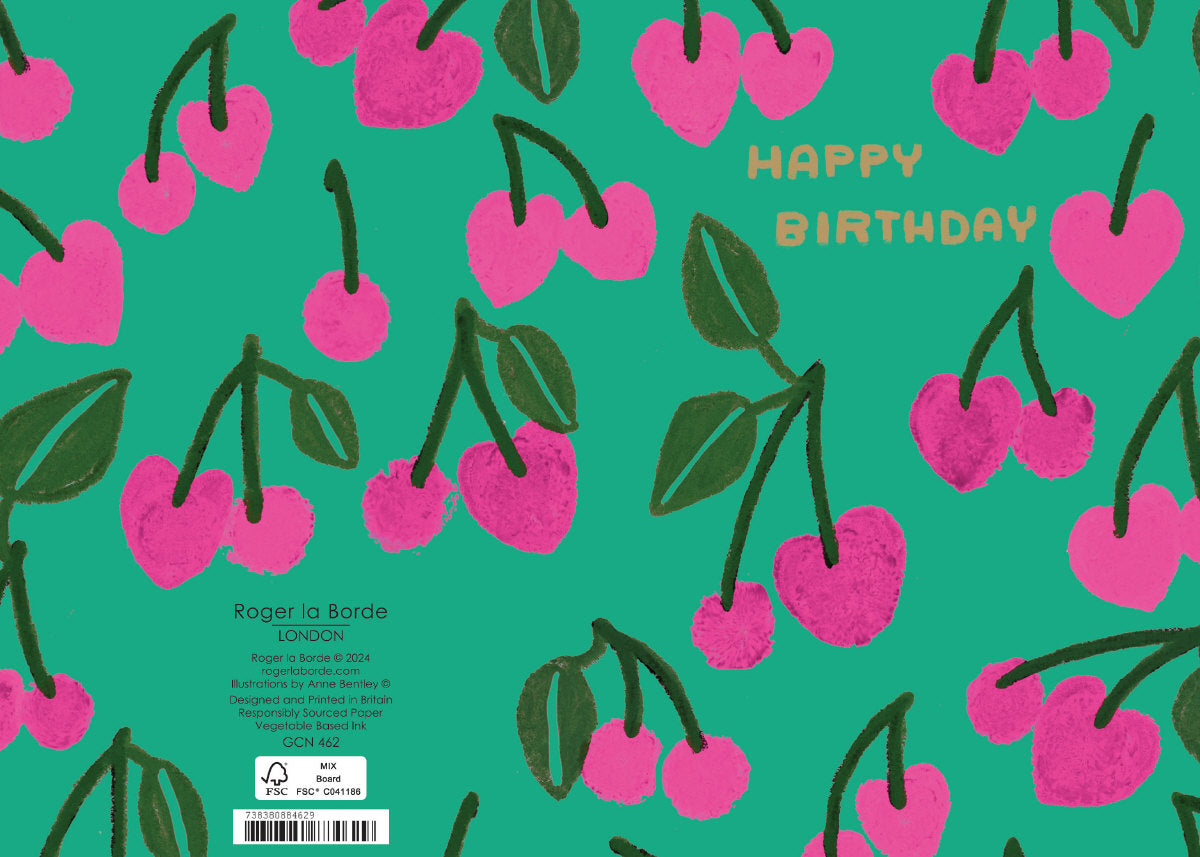 Roger la Borde Cute Fruit Petite Card featuring artwork by Anne Bentley