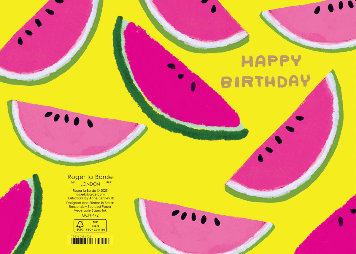 Roger la Borde Cute Fruit Petite Card featuring artwork by Roger la Borde