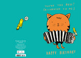 Roger la Borde Two Tone Petite Card featuring artwork by Mike Lowery