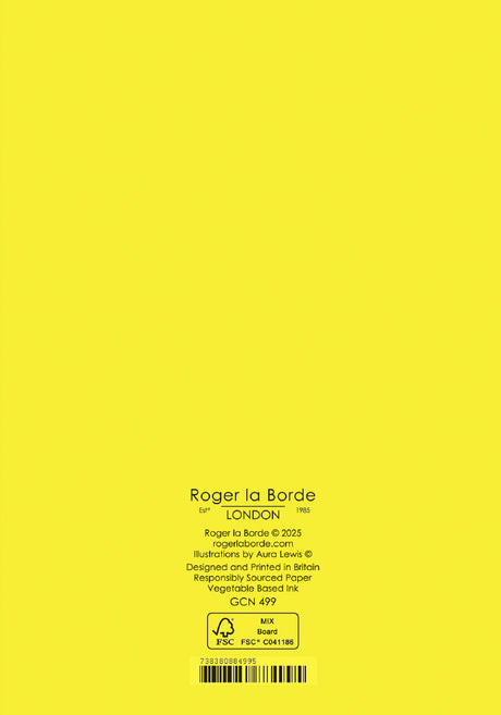 Roger la Borde Sunday Morning Petite Card featuring artwork by Aura Lewis