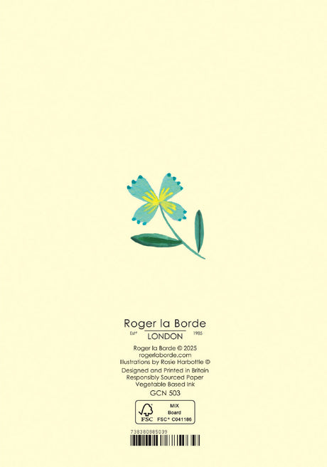 Roger la Borde Over the Rainbow Petite Card featuring artwork by Rosie Harbottle