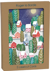 Roger la Borde Heart of the Forest  Lasercut Christmas Card featuring artwork by Jane Newland