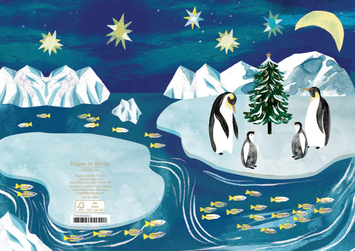 Roger la Borde Go with the Floe Standard Christmas Card featuring artwork by Katie Vernon