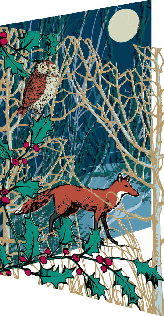 Roger la Borde Winters Tale Lasercut Christmas Card featuring artwork by MCS