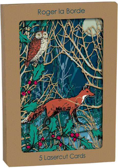 Roger la Borde Winters Tale Lasercut Christmas Card featuring artwork by MCS