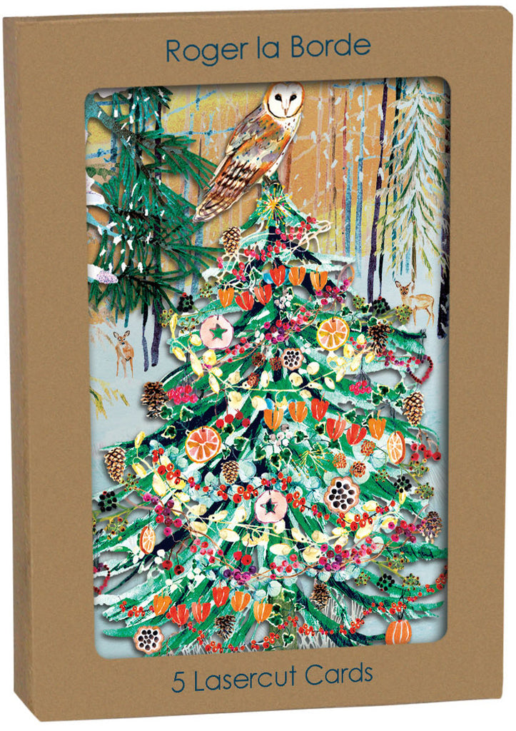 Roger la Borde Wild Winters Song Lasercut Christmas Card featuring artwork by Fay Ford