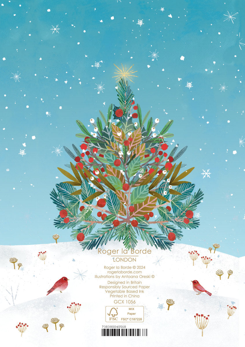 Roger la Borde Beneath the Tree Greeting card featuring artwork by Antoana Oreski