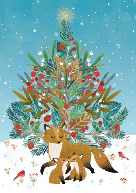 Roger la Borde Beneath the Tree Greeting card featuring artwork by Antoana Oreski