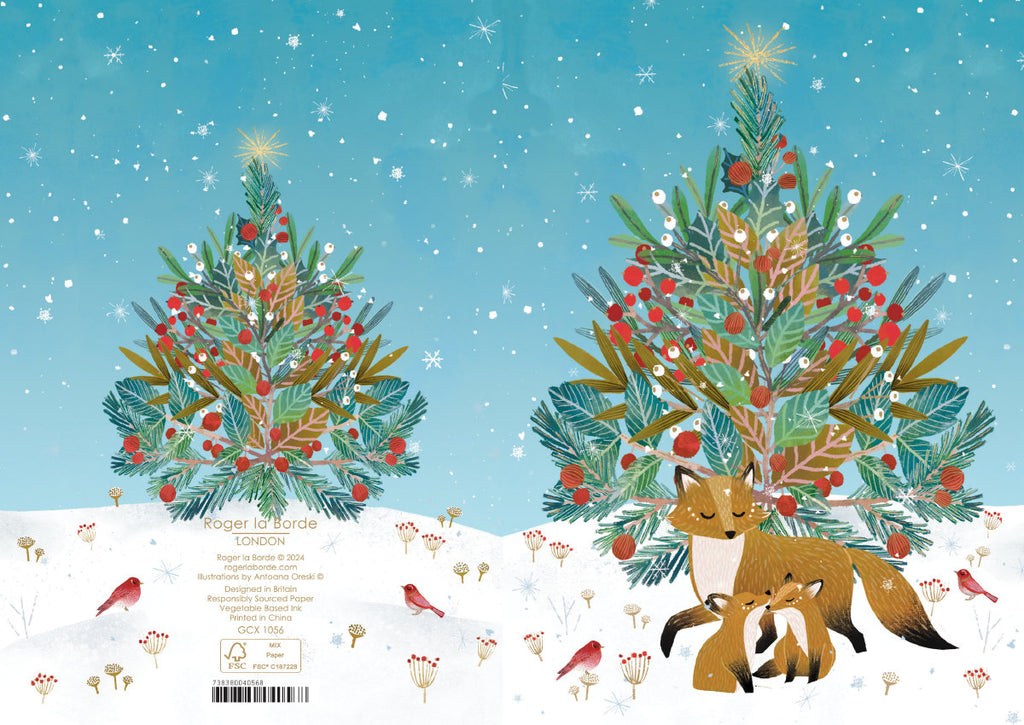 Roger la Borde Beneath the Tree Greeting card featuring artwork by Antoana Oreski