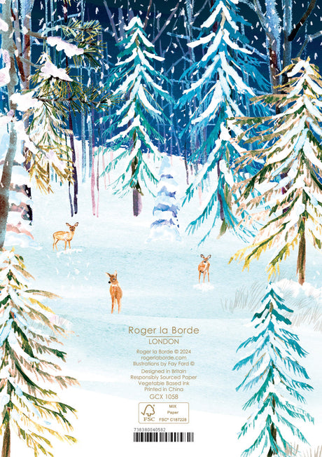 Roger la Borde Wild Winters Song Greeting card featuring artwork by Fay Ford