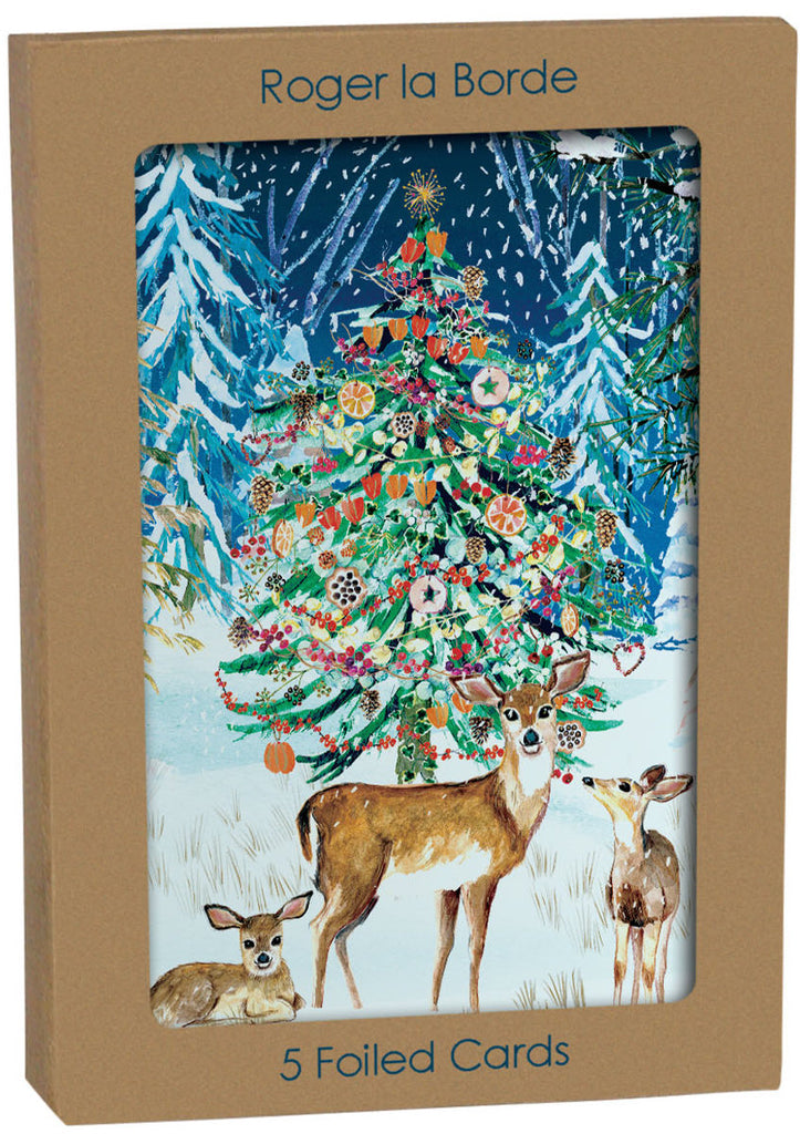 Roger la Borde Wild Winters Song Greeting card featuring artwork by Fay Ford