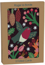 Roger la Borde Christmas Chorus Standard Card featuring artwork by Monika Forsberg