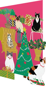 Roger la Borde Cozy Cats Lasercut Card featuring artwork by Anne Bentley