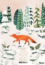 Fox & Cub Greeting card single