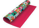 Roger la Borde Cat Checkerboard Reversible wrap featuring artwork by Anne Bentley