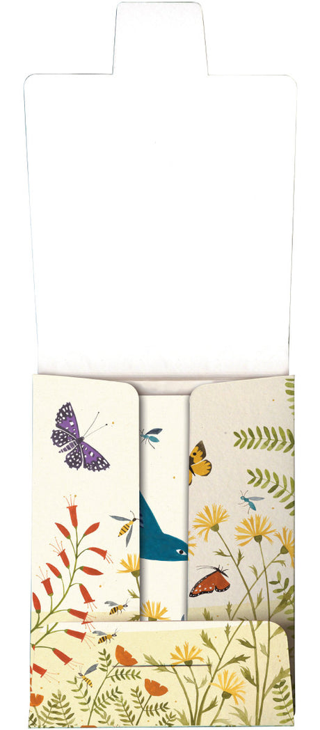 Roger la Borde Hummingbird Card Wallet featuring artwork by Lara Hawthorne