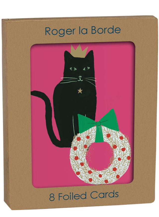 Roger la Borde Cozy Cats Petite Card Pack featuring artwork by Anne Bentley