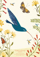 Roger la Borde Hummingbird Notepad featuring artwork by Lara Hawthorne