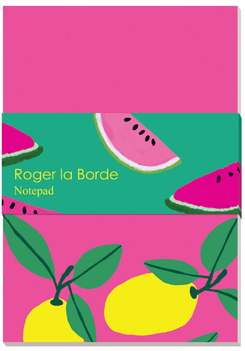 Roger la Borde Cute Fruit Notepad featuring artwork by Anne Bentley