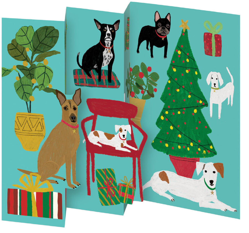 Roger la Borde Shaggy Dogs Tri-fold Card Pack featuring artwork by Anne Bentley