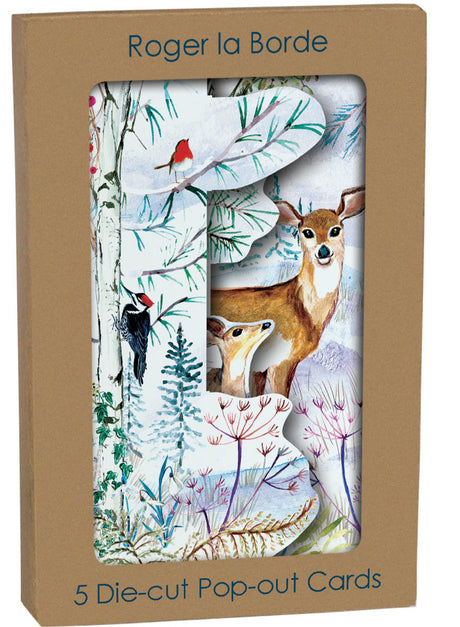 Roger la Borde Wild Winters Song Tri-fold Card Pack featuring artwork by Fay Ford