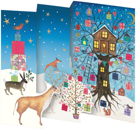 Roger la Borde Treehouse Tri-fold Card Pack featuring artwork by Jane Ray