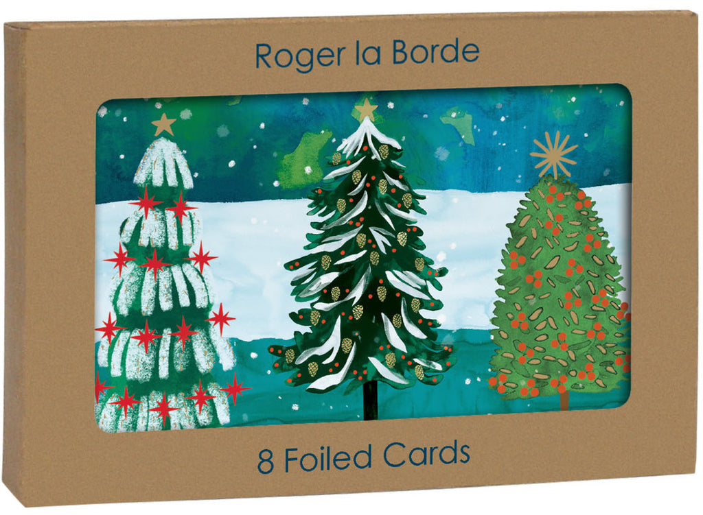 Roger la Borde Wild Winter Forest Gold Foil Ccard Pack featuring artwork by Katie Vernon