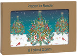 Roger la Borde Snowy Sanctuary Gold Foil Ccard Pack featuring artwork by Antoana Oreski