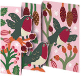 Roger la Borde Christmas Chorus Tri-fold Card Pack featuring artwork by Monika Forsberg