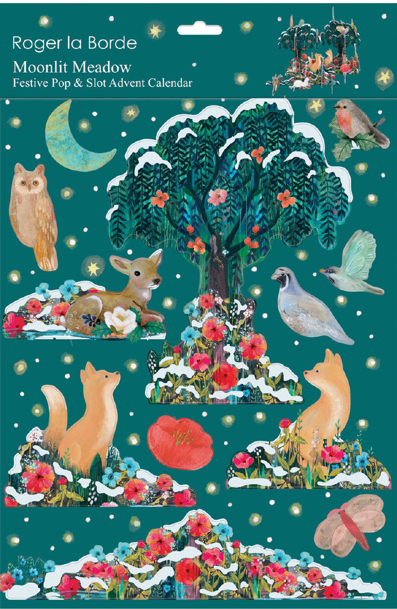 Roger la Borde Moonlit Meadow Pop & Slot Advent Large featuring artwork by Kendra Binney