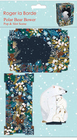 Roger la Borde Polar Bear Bower Pop & Slot Diorama featuring artwork by Katherine Quinn