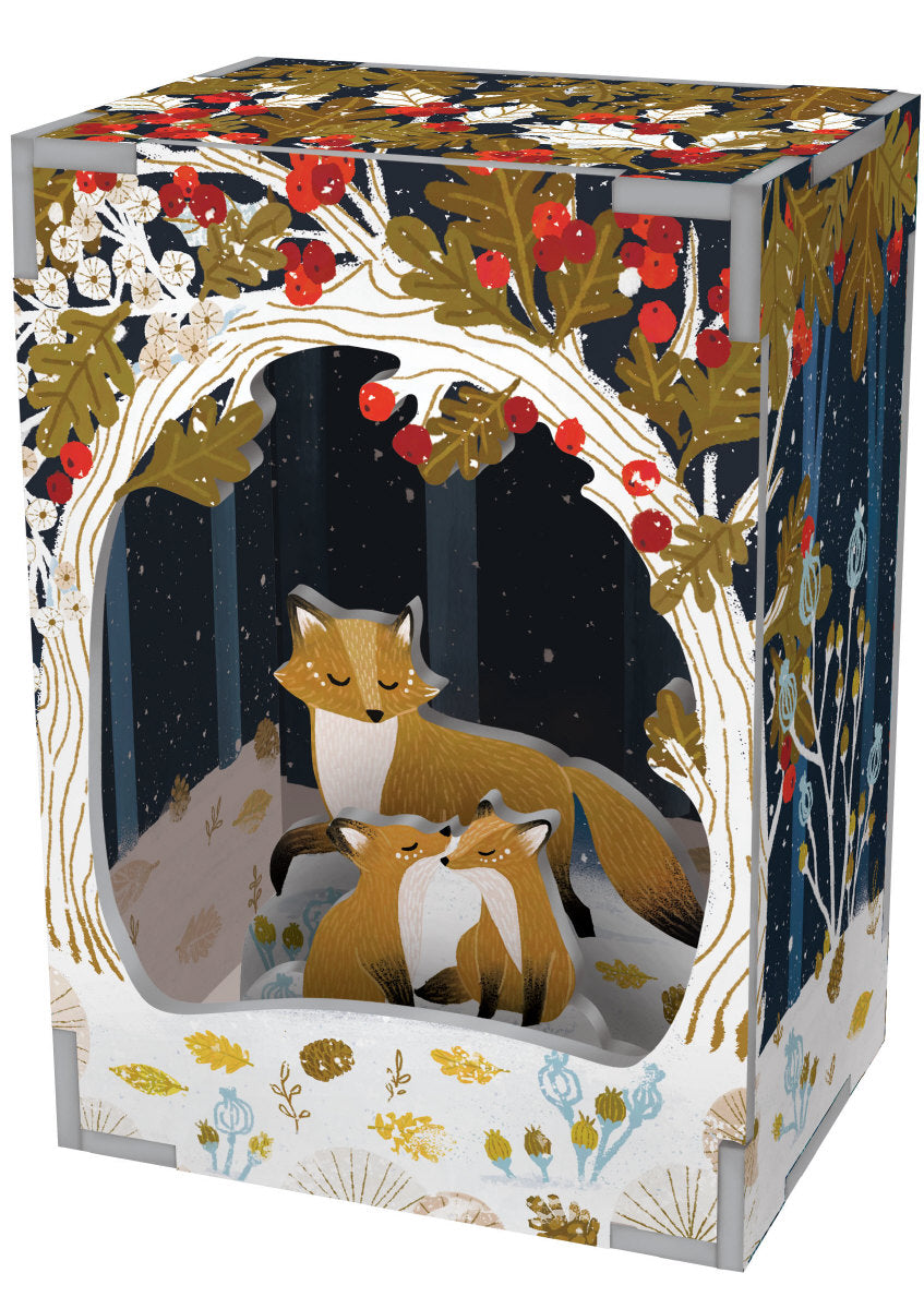 Roger la Borde Wild Wood Hideaway Pop & Slot Diorama featuring artwork by Antoana Oreski