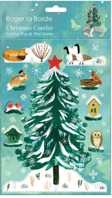 Roger la Borde Christmas Conifer Pop & Slot featuring artwork by Katie Vernon