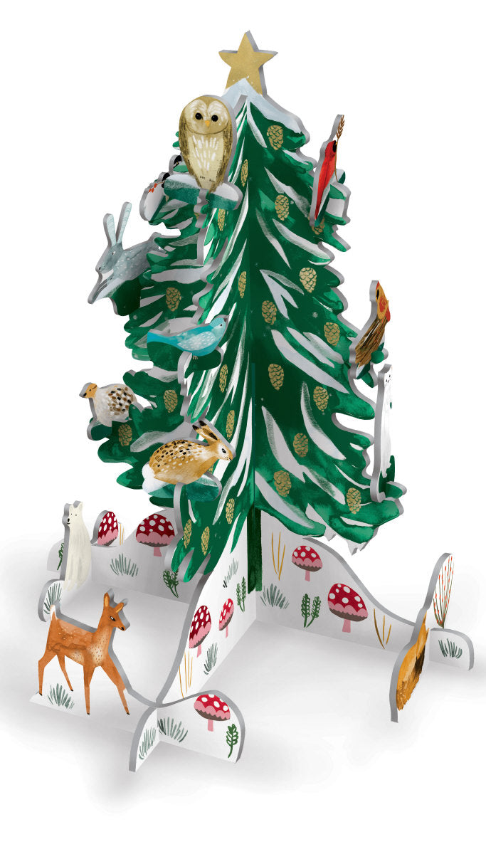 Roger la Borde Christmas Conifer Pop & Slot featuring artwork by Katie Vernon