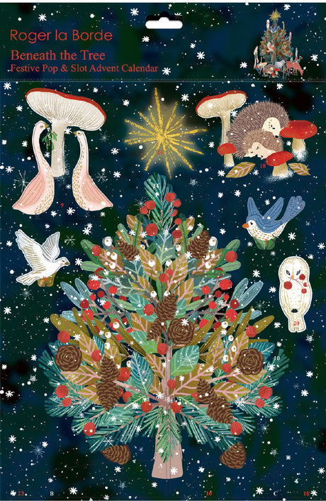 Roger la Borde Beneath the Tree Pop & Slot Advent Large featuring artwork by Antoana Oreski