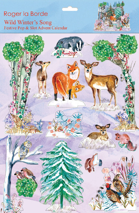 Roger la Borde Wild Winters Song Pop & Slot Advent Large featuring artwork by Fay Ford