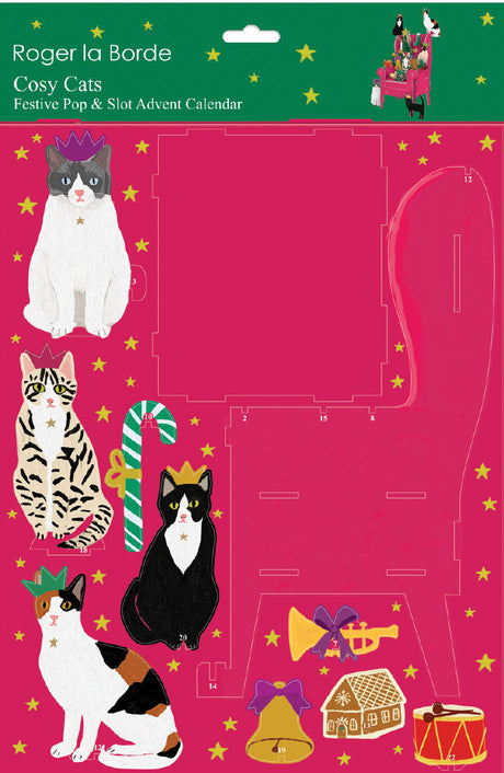 Roger la Borde Chouchou Chat Pop & Slot Advent Large featuring artwork by Anne Bentley