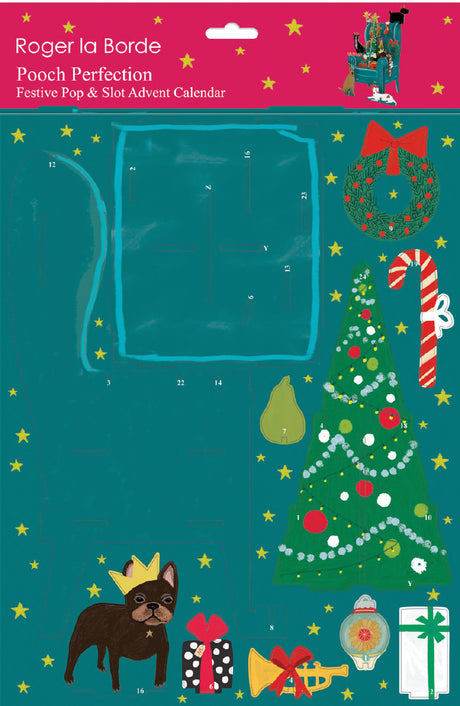 Roger la Borde Chouchou Chien Pop & Slot Advent Large featuring artwork by Anne Bentley
