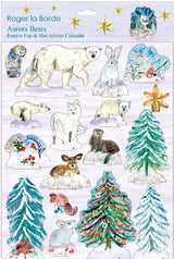Roger la Borde Aurora Bears Pop & Slot Advent Large featuring artwork by Fay Ford