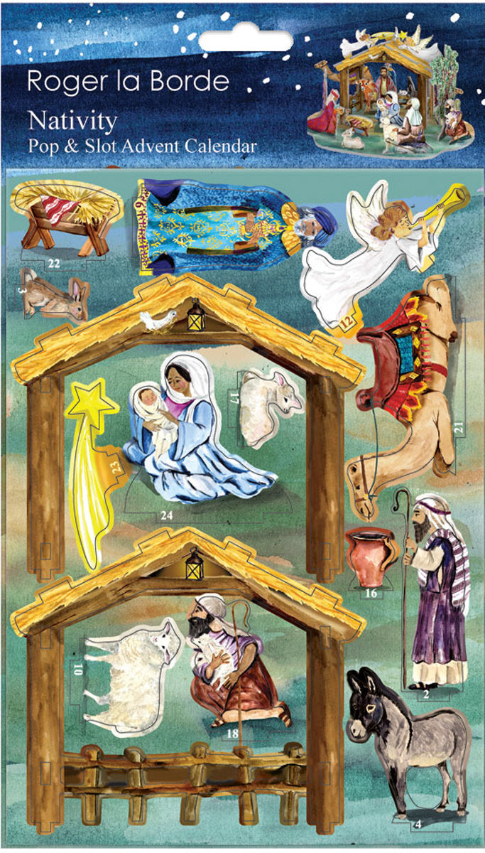 Roger la Borde The Christmas Story Petite Pop & Slot Advent featuring artwork by Fay Ford