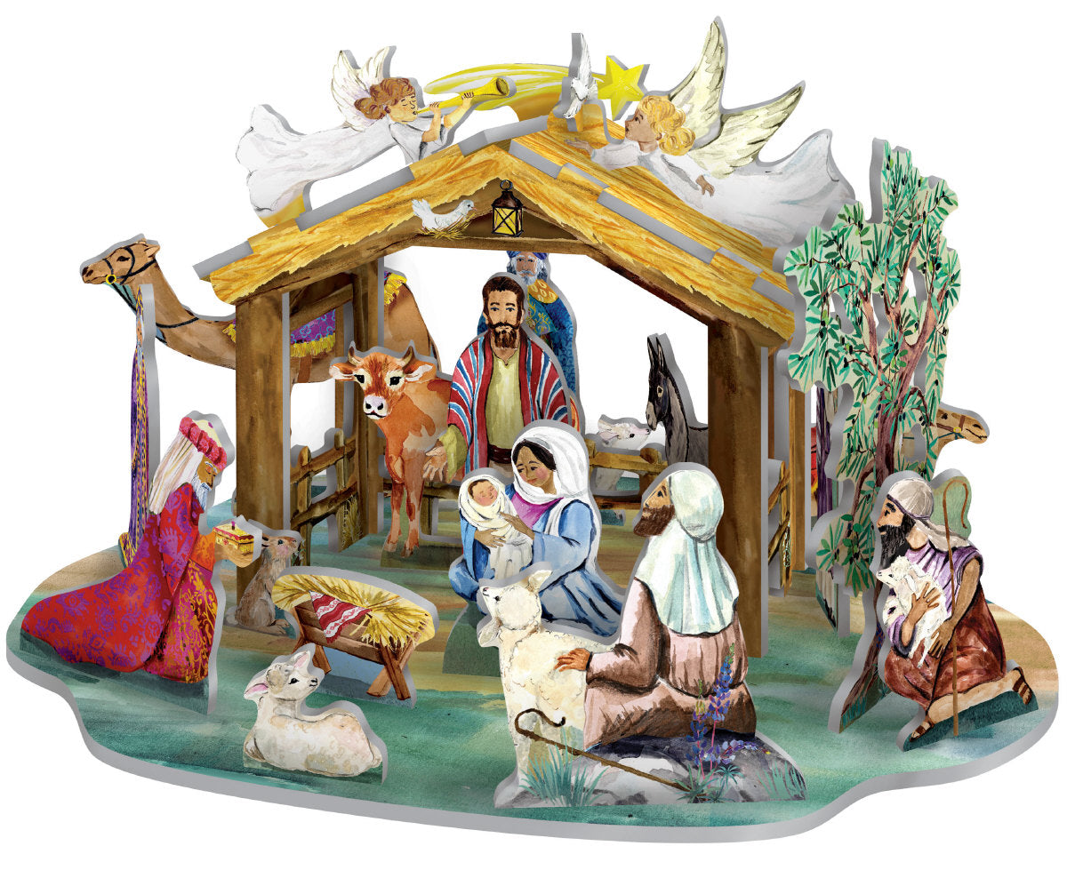 Roger la Borde The Christmas Story Petite Pop & Slot Advent featuring artwork by Fay Ford