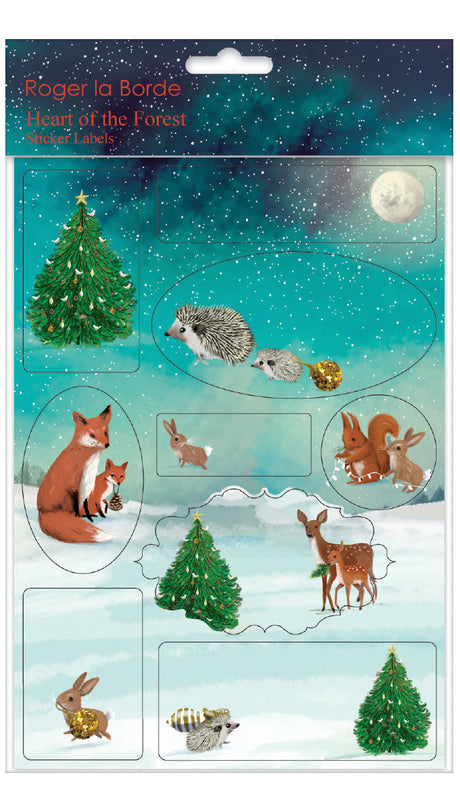 Roger la Borde Heart of the Forest Sticker Label Sheets featuring artwork by Jane Newland