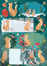 Roger la Borde Moonlit Meadow Sticker Labels Sheet featuring artwork by Kendra Binney